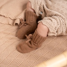 Ins Hot Sale: Newborn Knitted Baby Sock Shoes - 100% Merino Wool Baby Booties (0-3 Months)