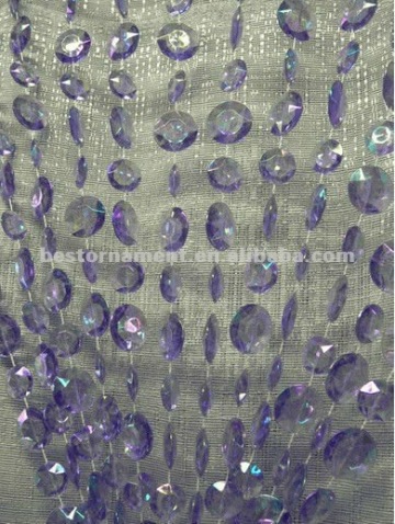 Purple Doorway Acrylic Beaded Curtains