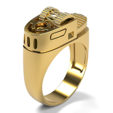 European and American Inspired Men's Titanium Steel Lighter Rings: The Latest Trend in Jewelry