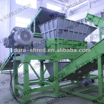 automatic tire shredding machinery