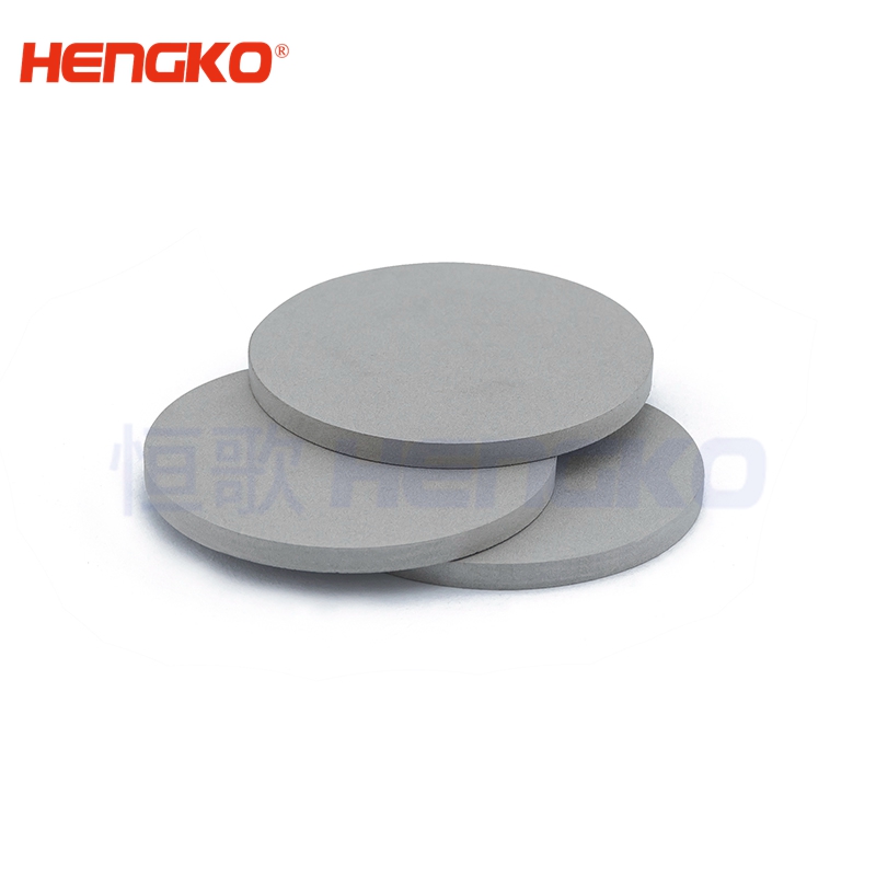 Custom industrial vacuum cleaner 0.2 micron sintered porous stainless steel  filter media round disc for wastewater