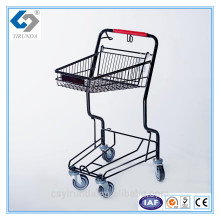 Compact Grocery Store Hand shopping trolley with one basket