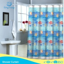 kids baby fish sea style light blue Nemo printing Polyester Shower Curtain