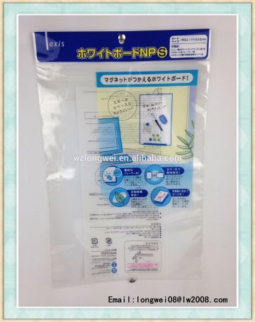 transparent opp packing bag/opp bag with header/opp bag definition