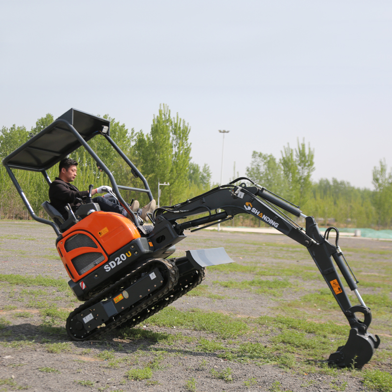 Mini excavatrice 0,8 tonne 1 tonne 1,8 tonne Mini Digger avec piste en caoutchouc