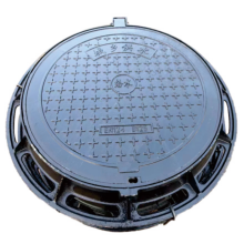 En124 C250 600mm Round Ductile Iron Manhole Cover Hinged Frame Sewer Inspection Lid for Roadway