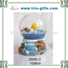 polyresin turtle glass waterball