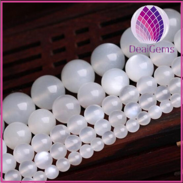 Moonstone bead,5A grade natural cream color moonstone bead, Labradorite beads,DIY round loose bead.