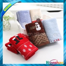 Christmas chilren cotton face towel with embroidery