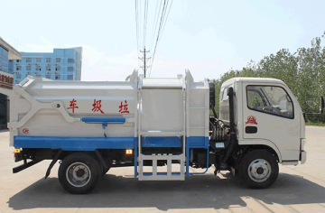 Automated side loader garbage truck