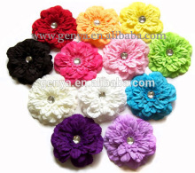 New style 4" Peony Hair Flowers with Rhinestones