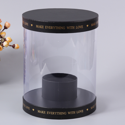 New Design Round Transparent Acrylic Flower Box