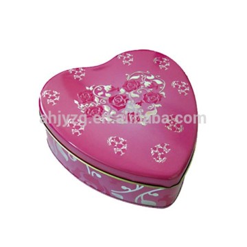 2016 heart shaped candy tin can