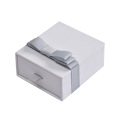 Texture Paper White Slide Drawer Jewelry Box Halsband