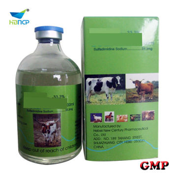 China medicine Sodium Sulfadimidine animal liquid Injection(33.3%)