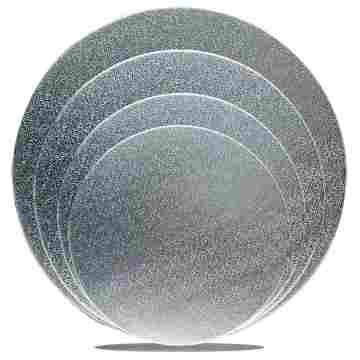 Silver Foil Round Cake Boards - 6in, 8in, 10in, 12in Cake Base Set for Baking
