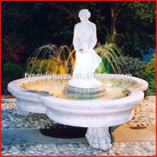 Led light fountain stone female fountain with nozzle