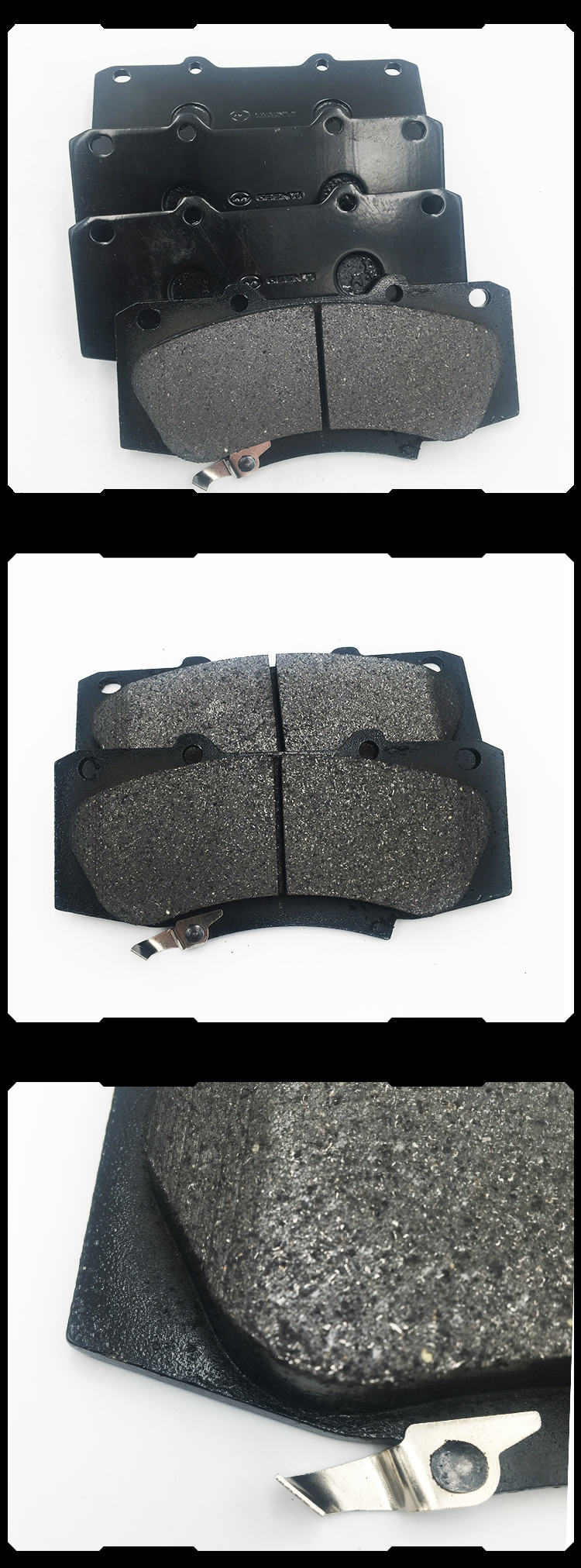 Semi-metallic car disc brake pad FOR TOYOTA HILUX 2015-2016 KD2389