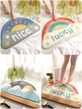 popular semicircle water absorption bath mats
