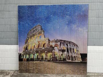 Printing Roman Arena acoustic wall panel