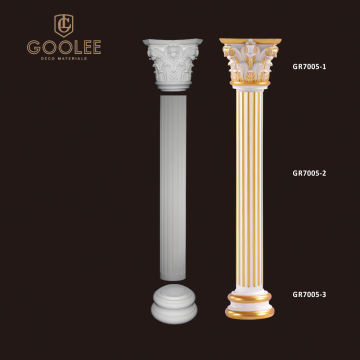 Goolee Classic Design Factory Price PU Decoration Roman Pillar