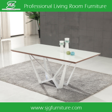 8 seater dining table tempered glass dining table