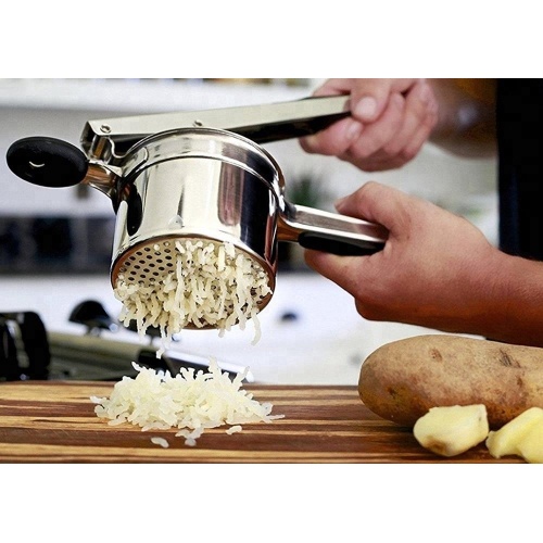 Edelstahl Black Handle Potato Ricer Masher