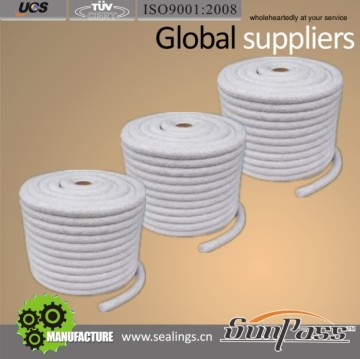 Heat Insulation Ceramic Fiber Rope with Fiber Glass Reinforced