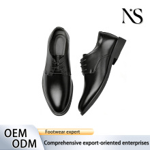 Top-grain cowhide business casual leather shoes