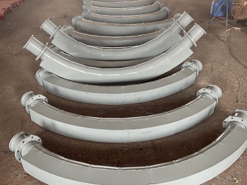 Sintered ceramic backpack elbow