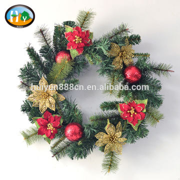 Wholesale artificial flower wreath christmas wreath for christmas