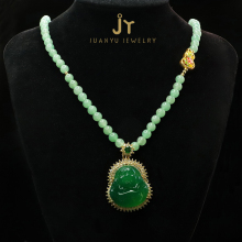 Handcrafted Natural Stone Bead Necklaces: Aventurine, Chalcedony Pendants & Precious Stones