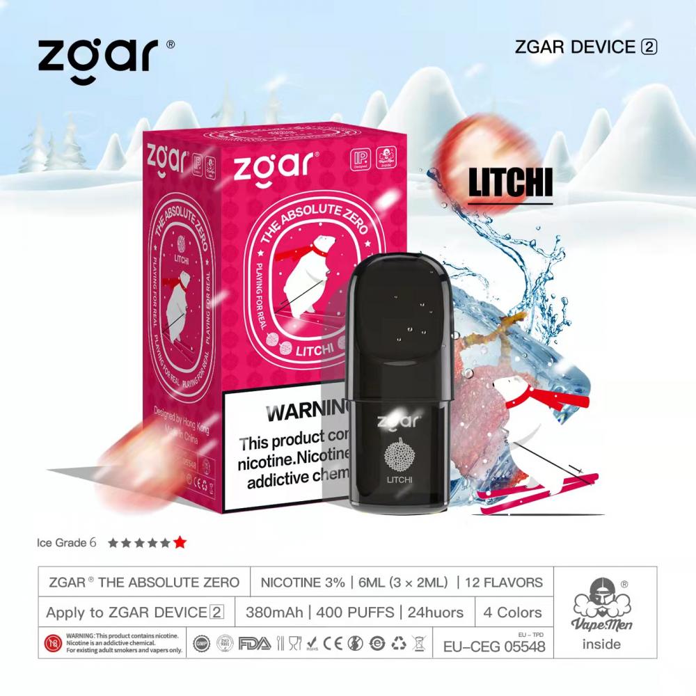 Zgar Hot Selling Vaping Disposable E-Cigarette Pod