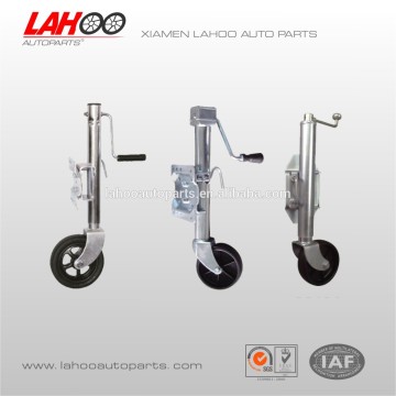 Trailer Lifting Handle Screw Jack With Rubber Wheel