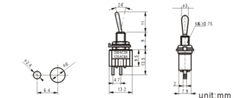 MTS-101-1 Toggle switch