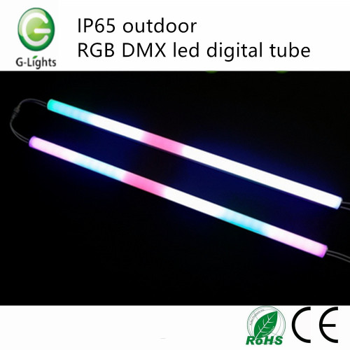 IP65屋外RGB DMXはデジタルチューブを導いた