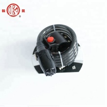 High Quality 120cm Black Key Lock Cable with New Design Steel Material