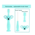 Desenhos animados Bear BPA Free Silicone toothbrush Baby