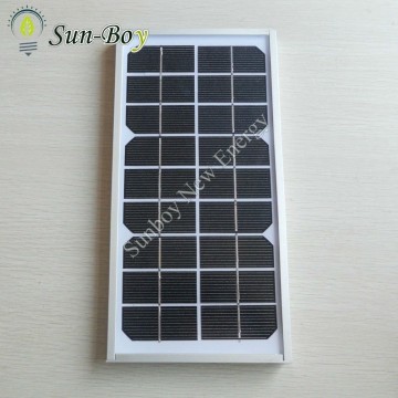 Mnocrystalline 6 Volt 5 Watt Solar Panel