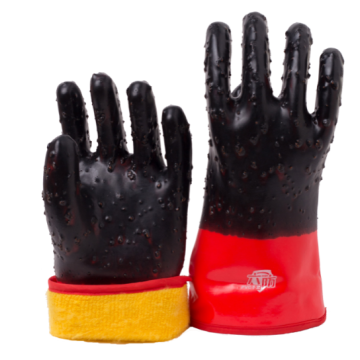 Winter pvc coated gloves