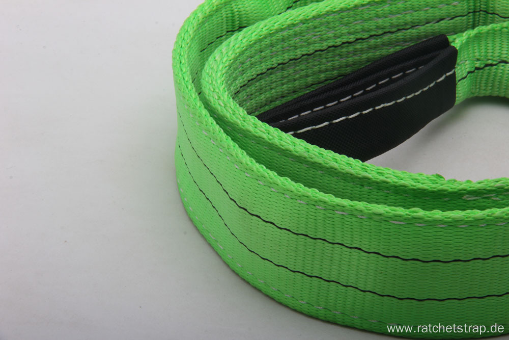 Green 2 Ton Polyester Lifting Webbing Sling with CE Certificate