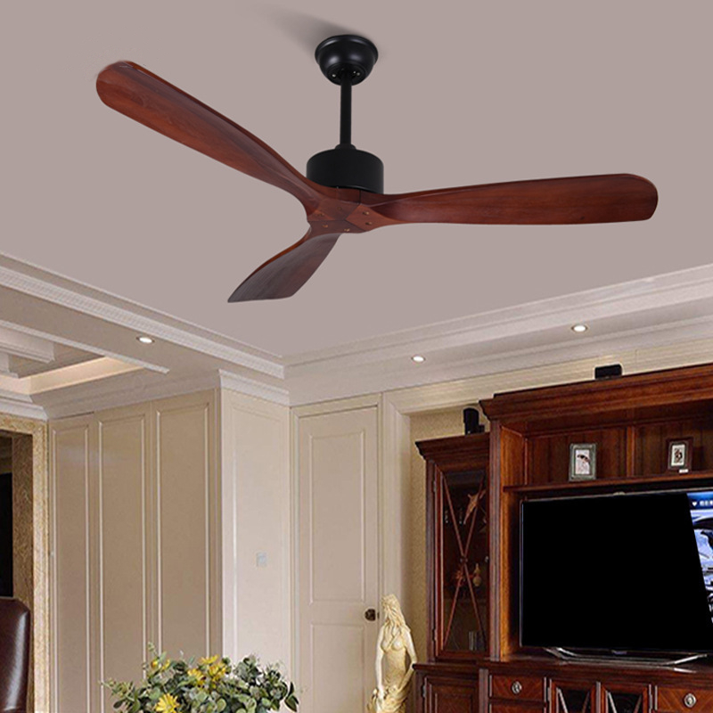 Wooden Electric Ceiling FansofApplicantion Wicker Ceiling Fan