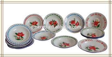 16-26 cm Enamel Metal Dishes,Deco Enamel Plate/Dishes