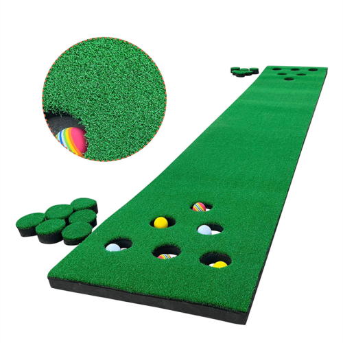 2-on-2 Pong Style Golf Putting Mat Speluppsättning