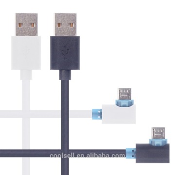 High speed 90 degree micro usb charging cable 90 Degree Angle Micro USB Cable