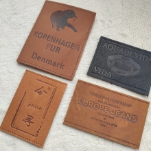 Custom Original Leather Patches for Jeans Jackets and Garments