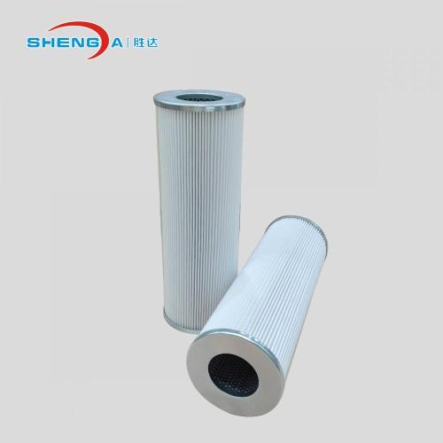 Duplex high pressure inline oil filter asssembly