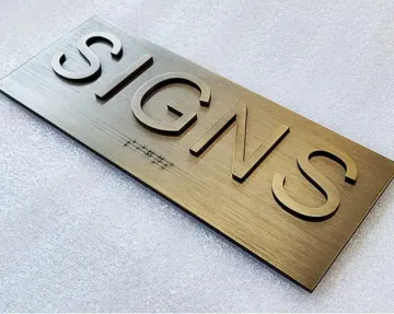 Hotel Room Number DoorPlate with ADA Braille signages