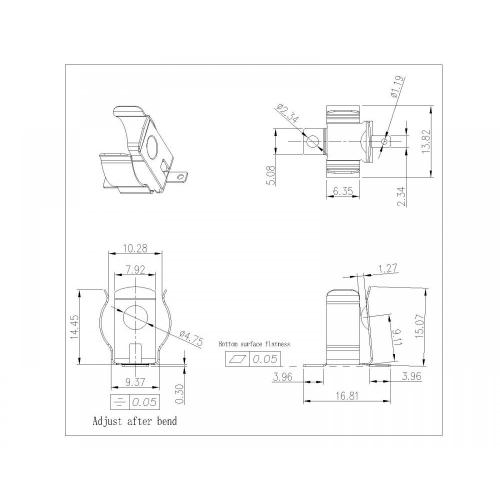 BS-M-XX-X-53 Contacts de batterie A & AA 53