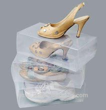 3X Transparent Plastic Shoe Storage shoes Boxes Foldable Organizer for ladies